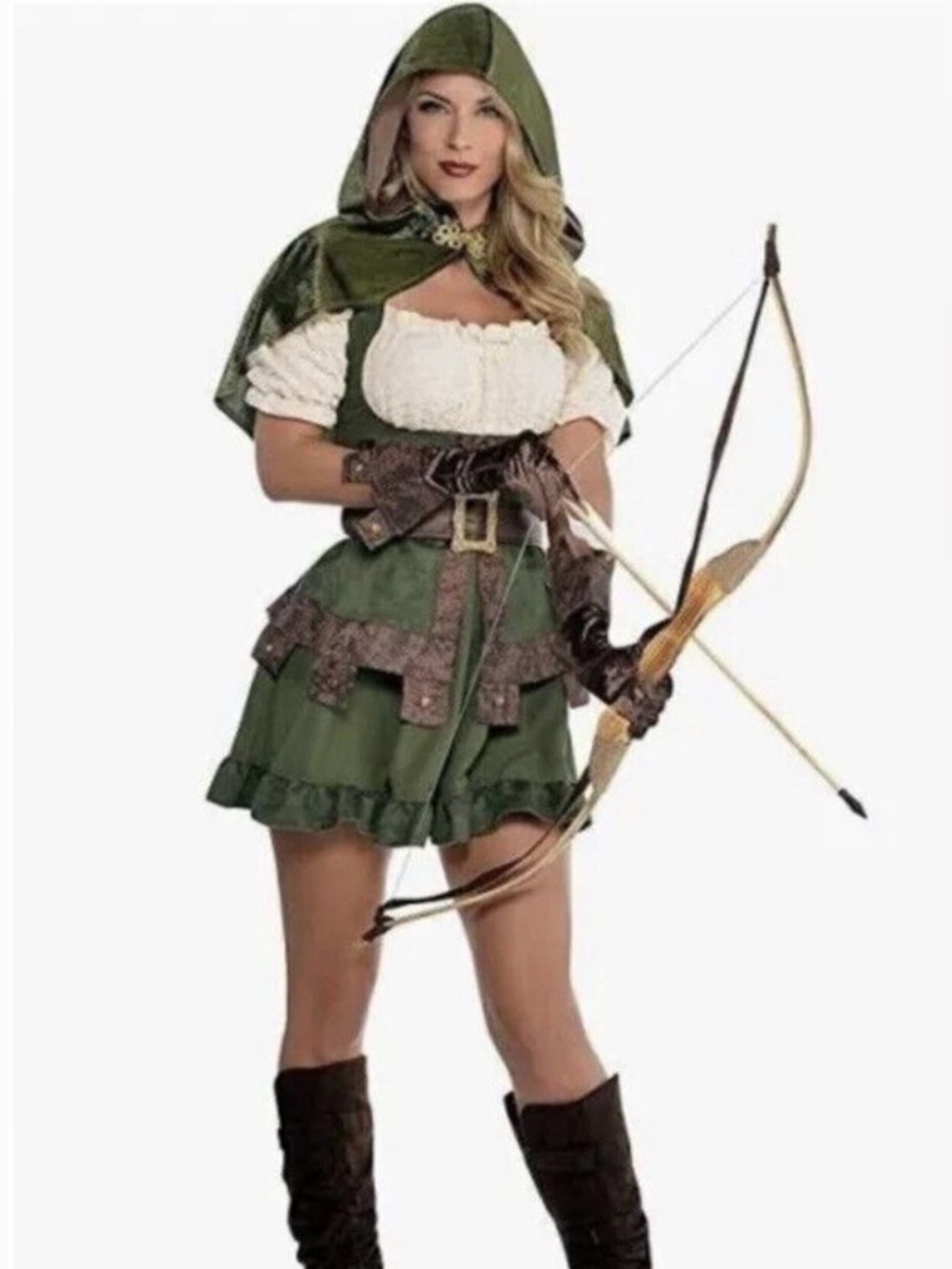 Robin Hood Maiden Costume Fancy Dress Women's S